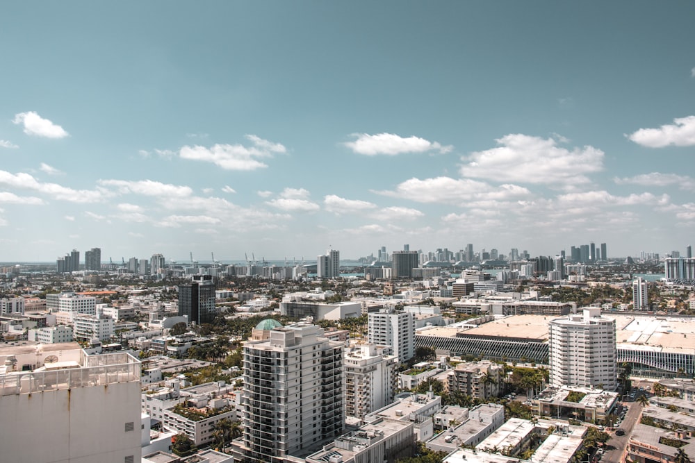 aerial photography of buildings