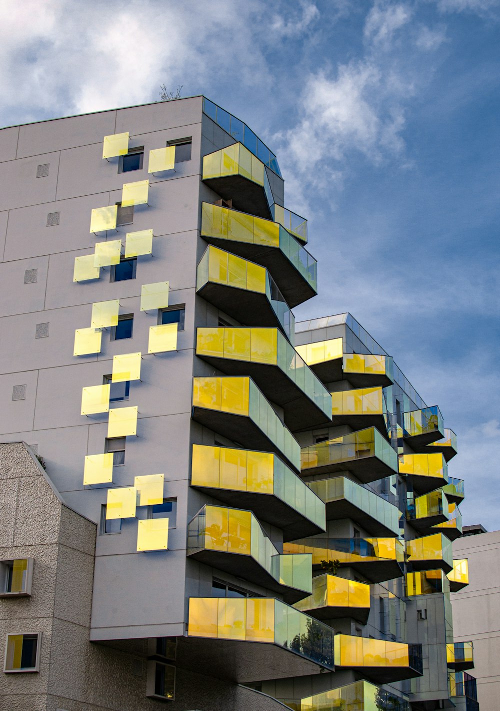 low angle photo of concrete building