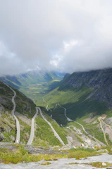 Scenic view of the Tizi n’Tichka mountain pass winding through the High Atlas.