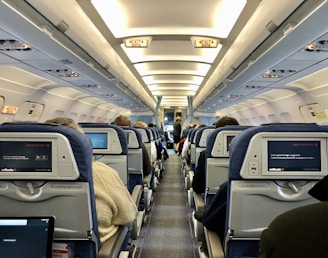 people in airplane