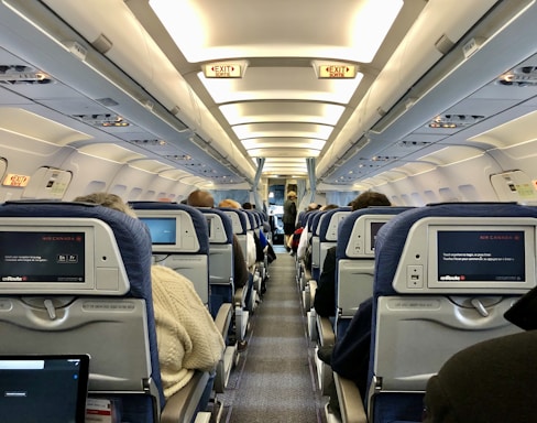people in airplane