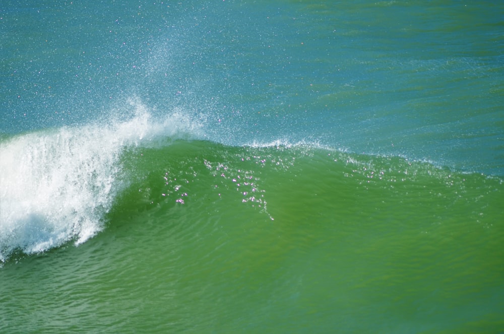 aerial photography of ocean waves