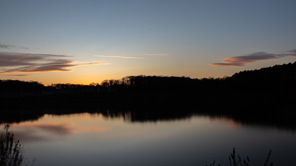 calm body of water during golden hour