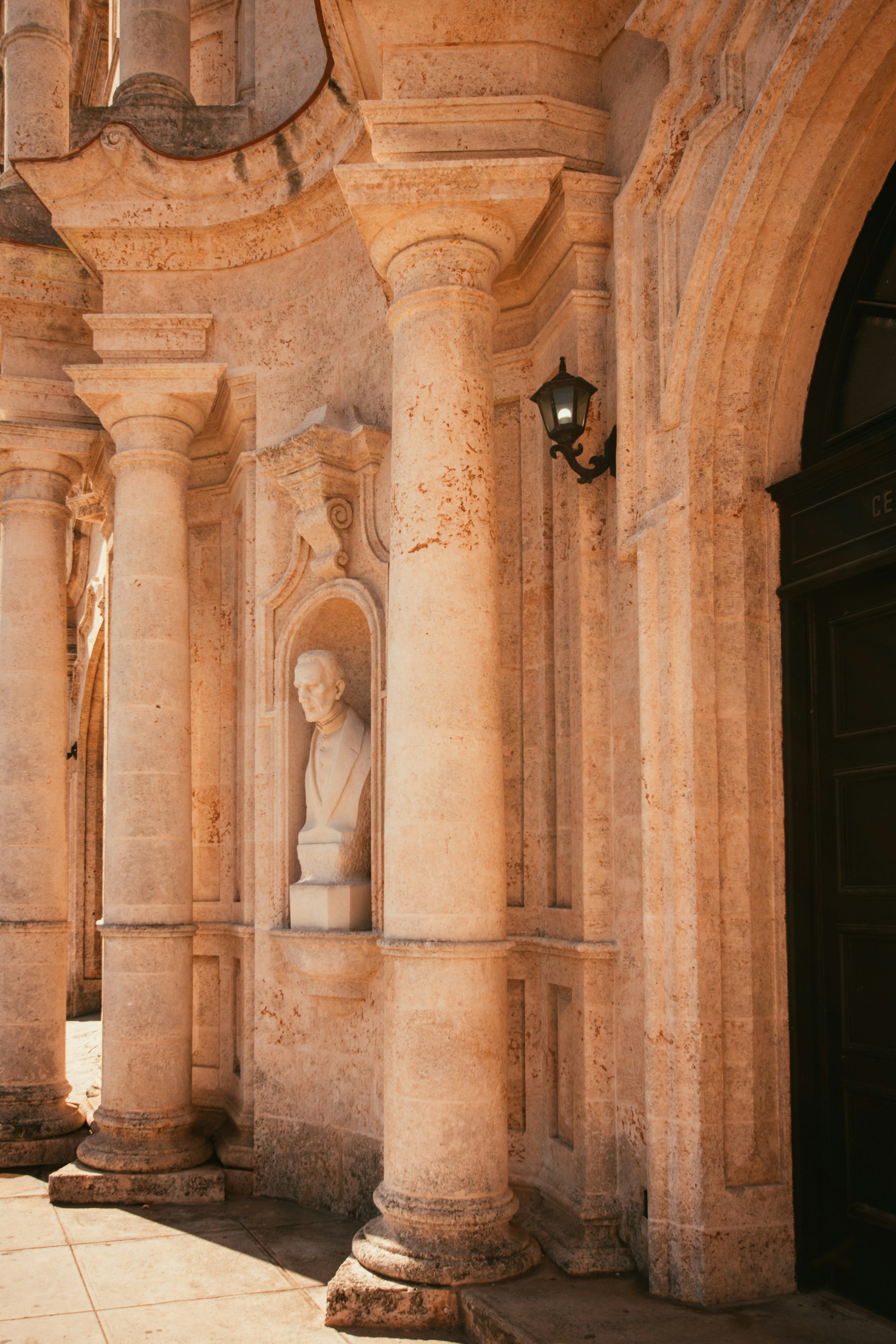beige concrete columns during daytime
