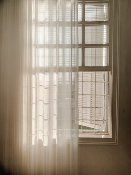 white curtain