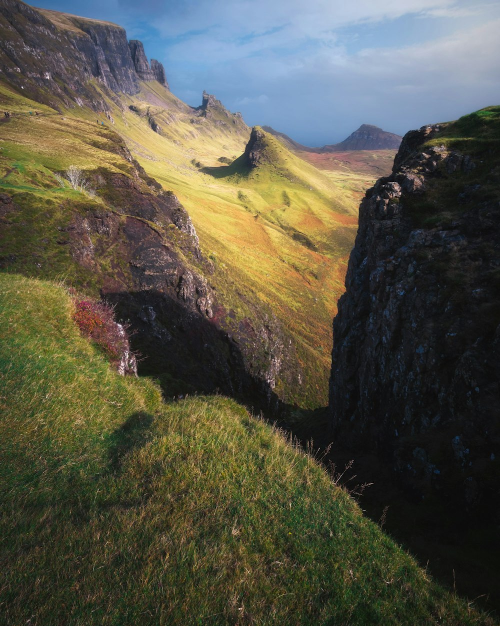 high angle photo of mountain