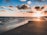 beach during golden hour