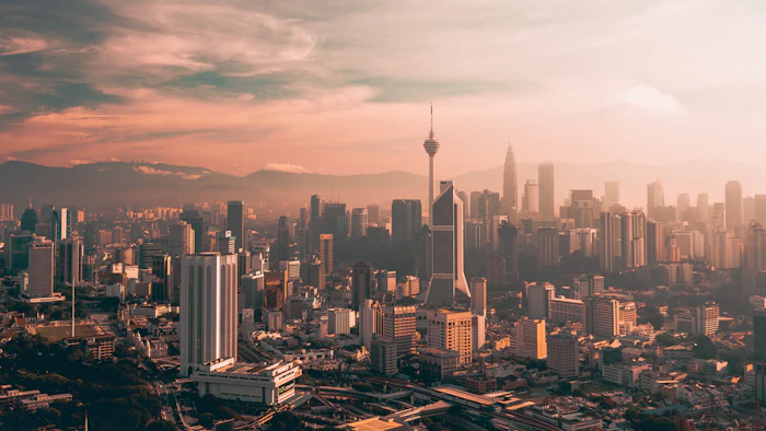 Kuala Lumpur city at night
