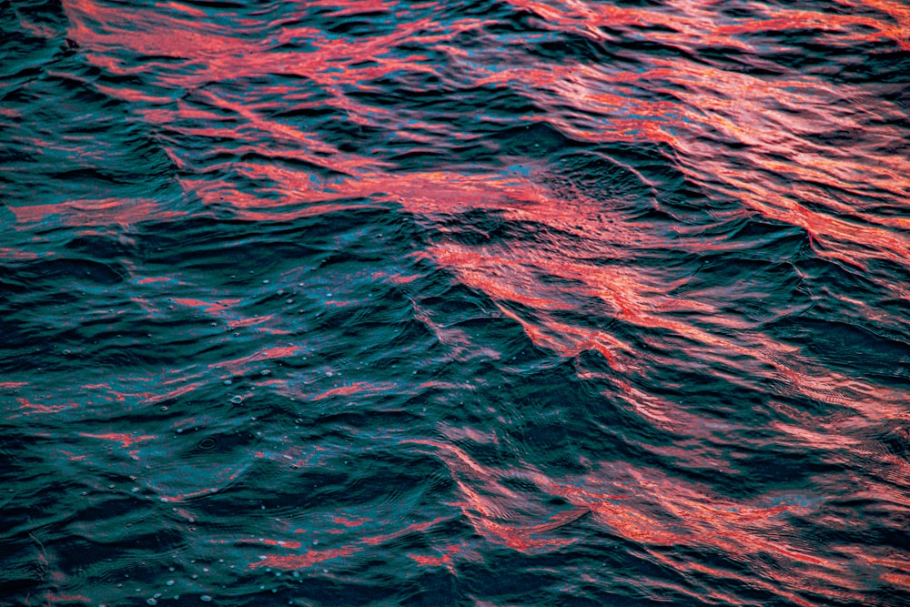 ocean wave duting sunset