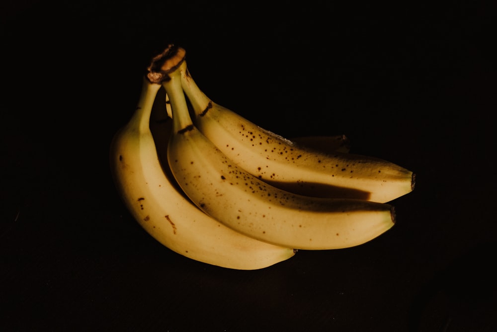 photo of bundle ripe bananas