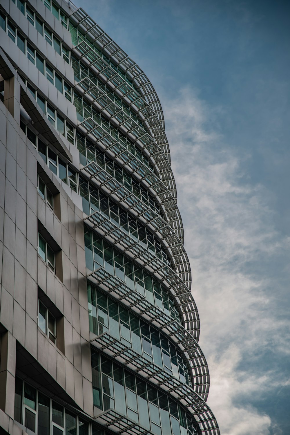 low angle photo of buildings