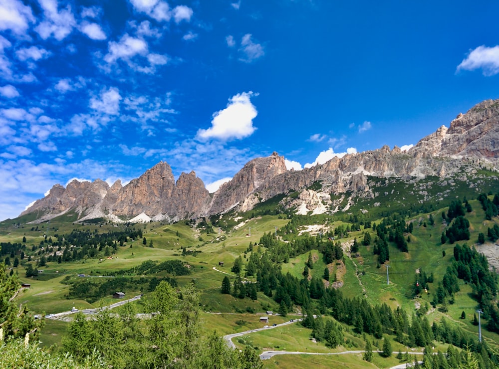 high angle photo of mountain