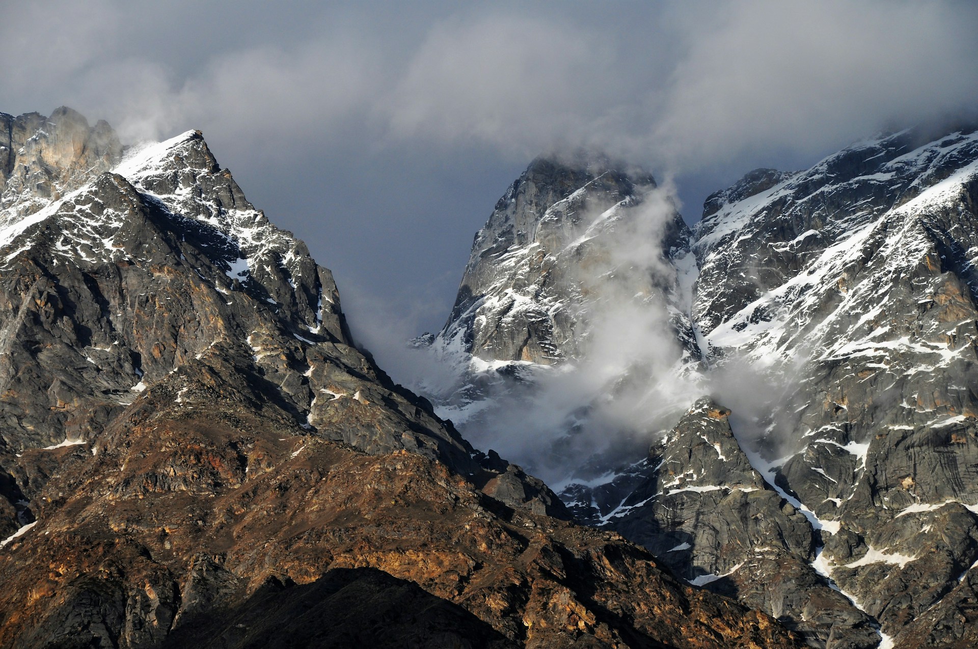 aerial photo of mountains