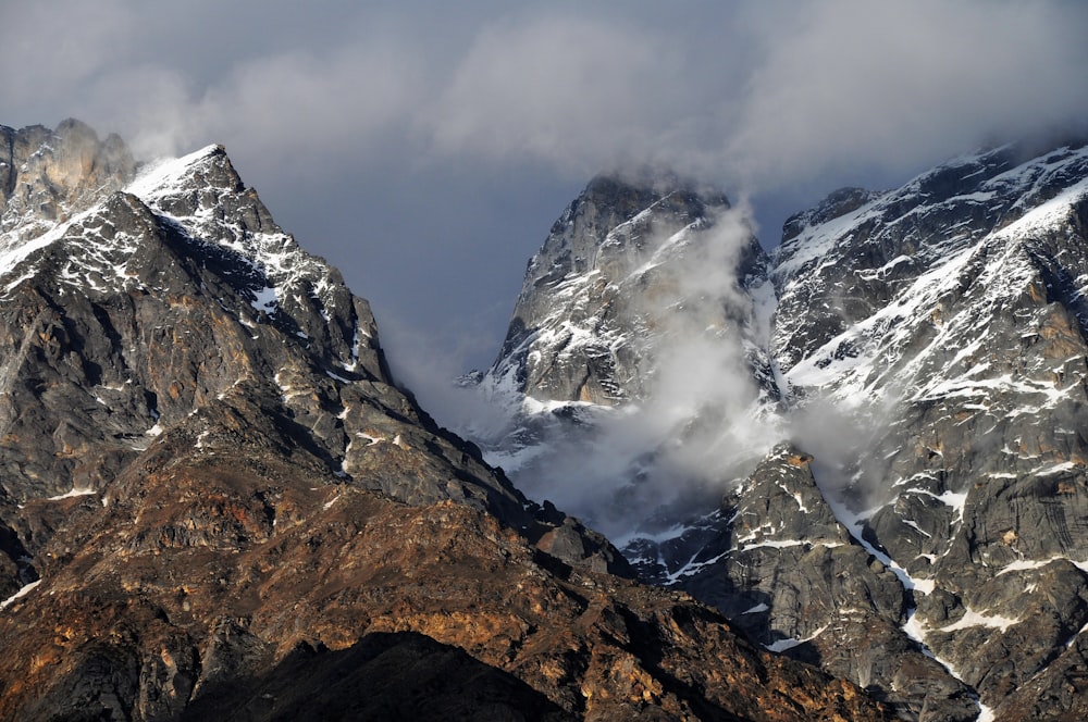 aerial photo of mountains