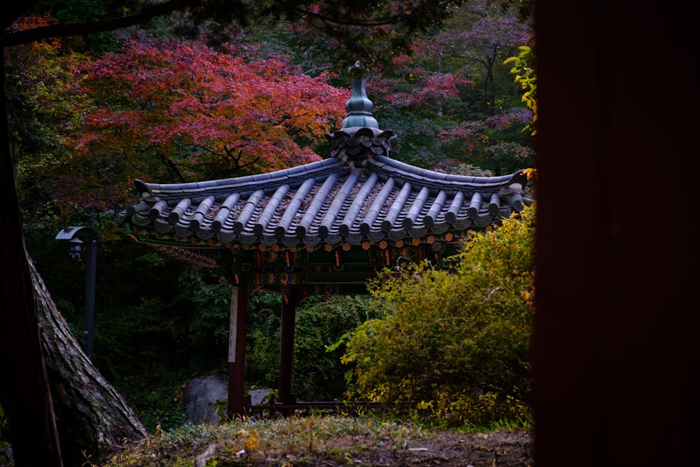 gray and brown temple