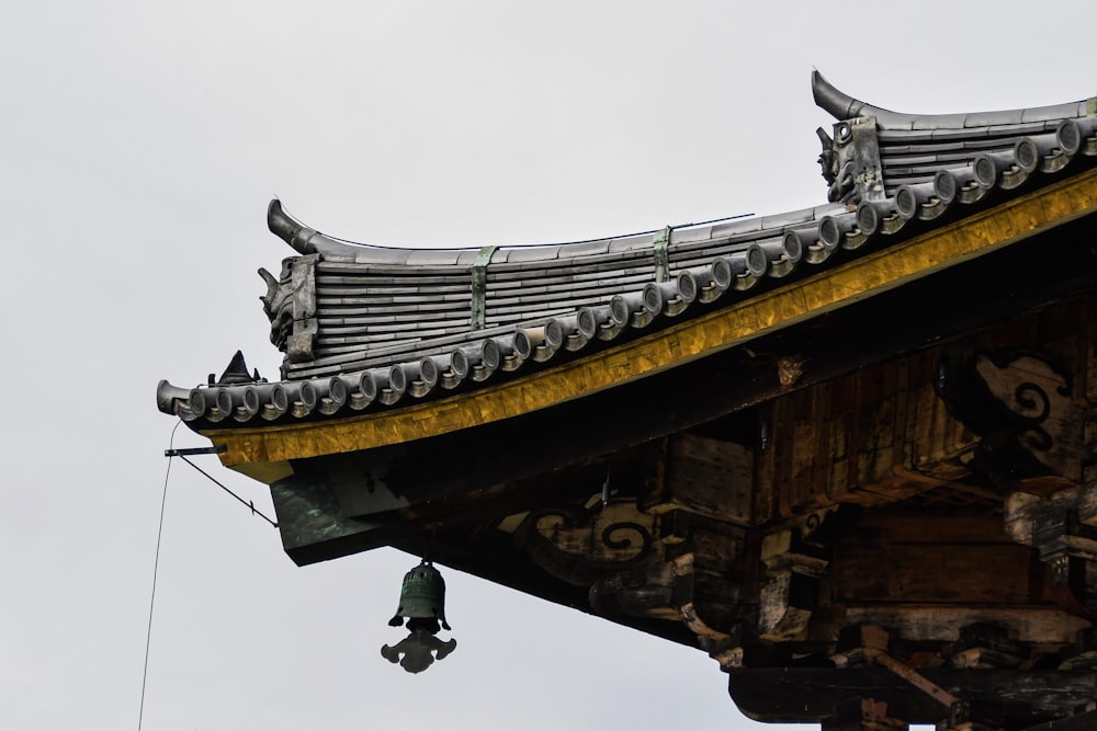 roof of gray building