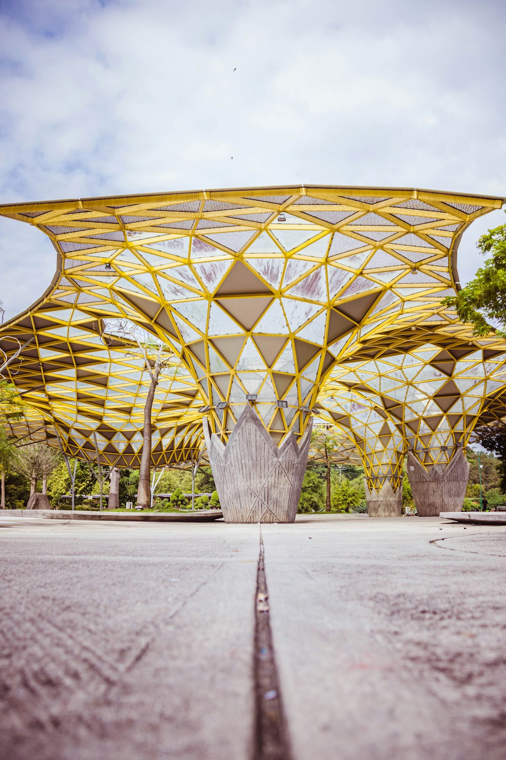 yellow and gray building