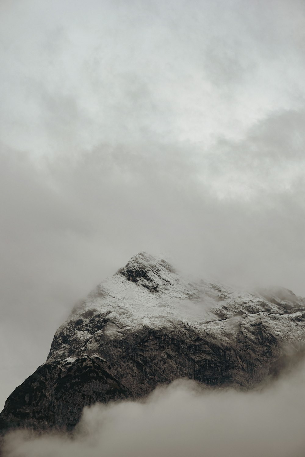 low angle photo of rock formation