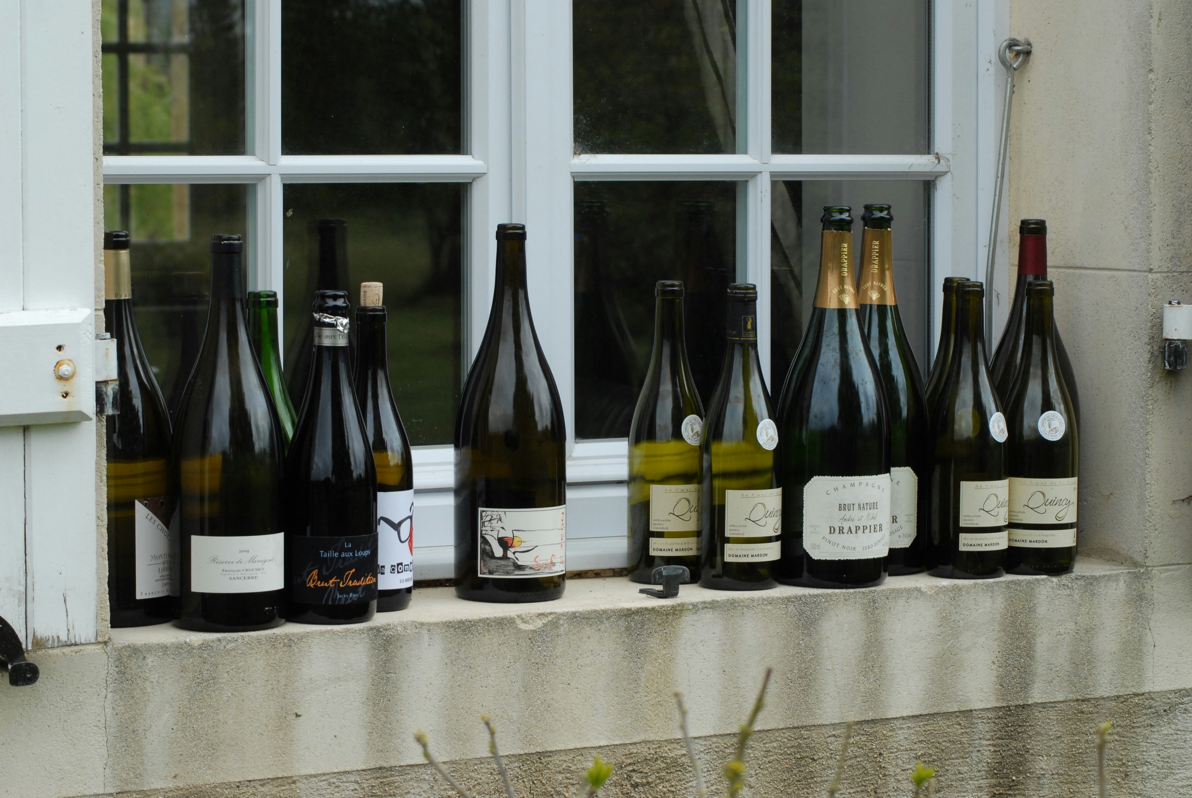 Lendemain de fête party wine bottles bouteilles