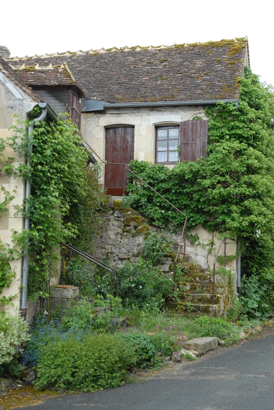 white and brown concrete house during daytime in Canal du Nivernais France