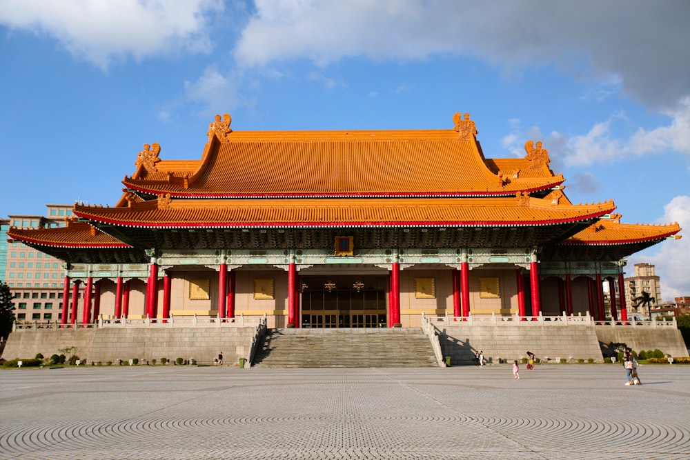 few people walking near Forbidden Temple and Temple of Heaven under blue and white sky during daytime