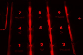 black and red LED numbers