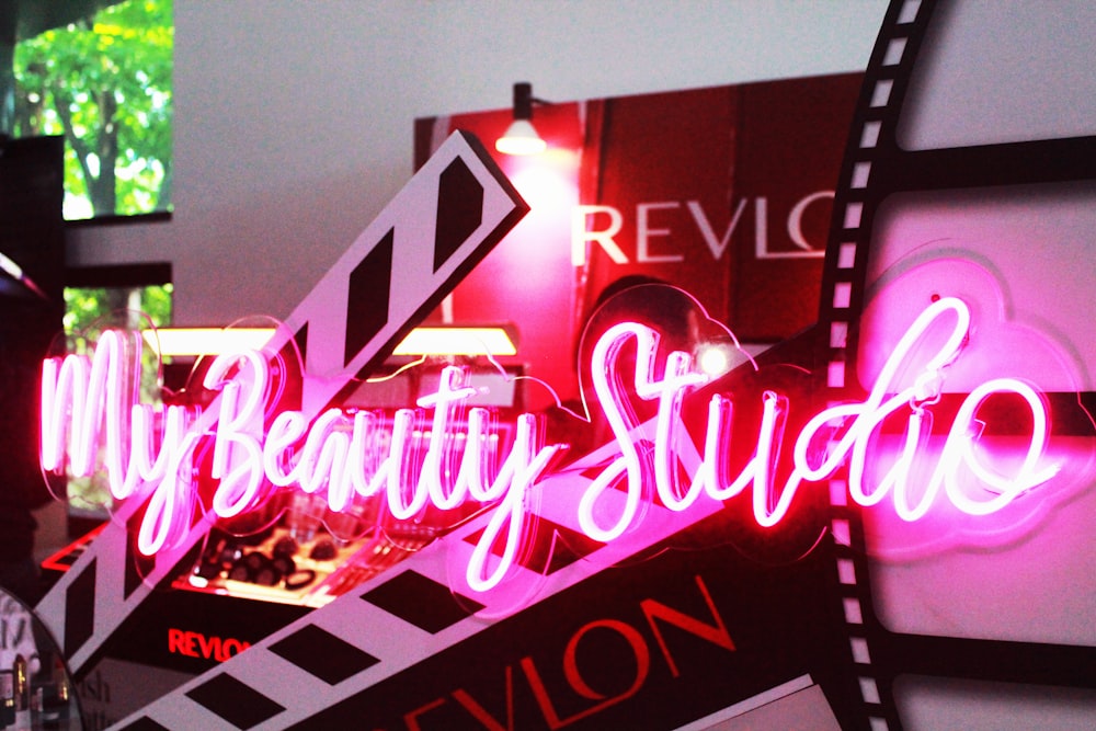 My beauty studio neon signage
