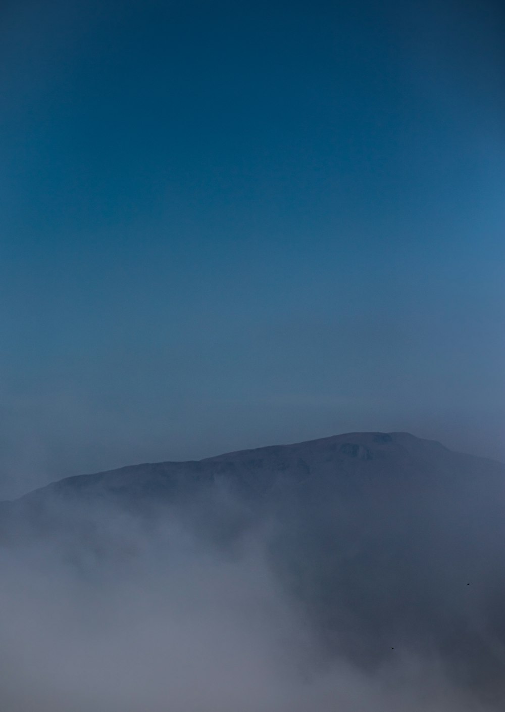 low angle photo of mountains