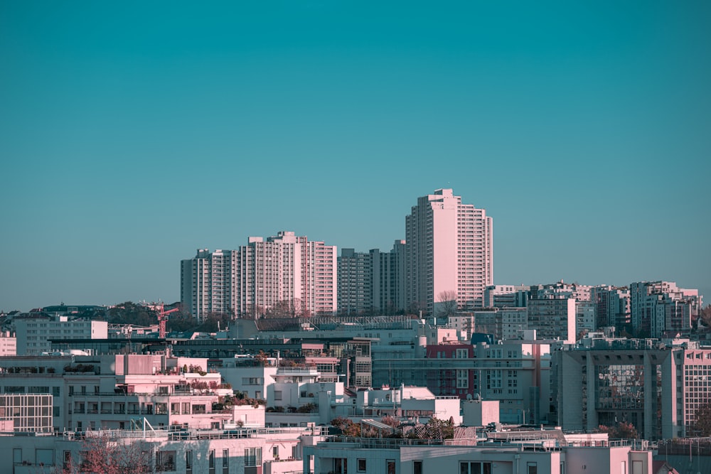 white high-rise buildings