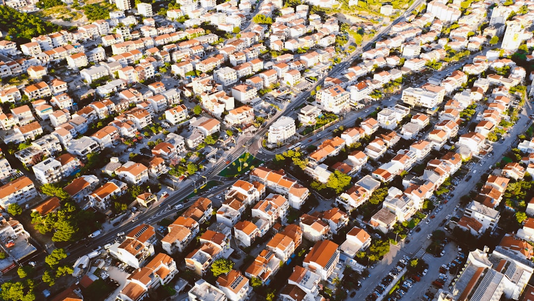 aerial photography of houses