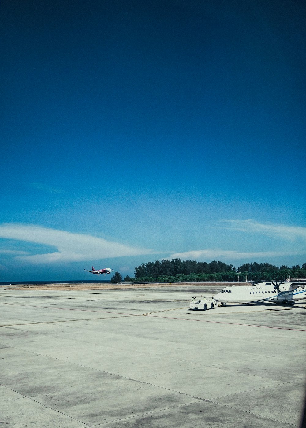 airliner on runway