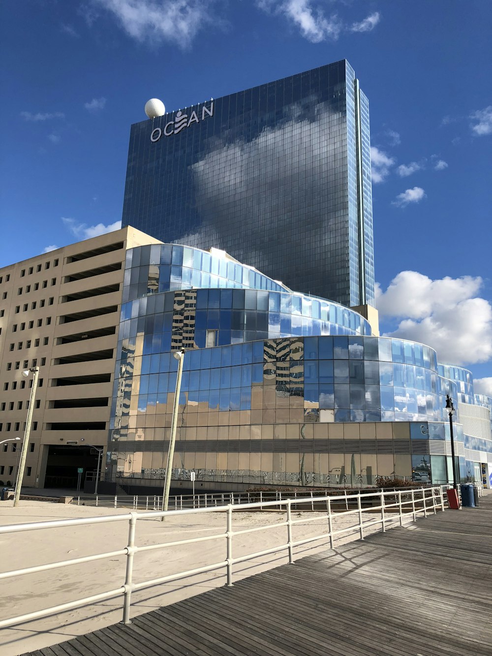 curtained-glass building