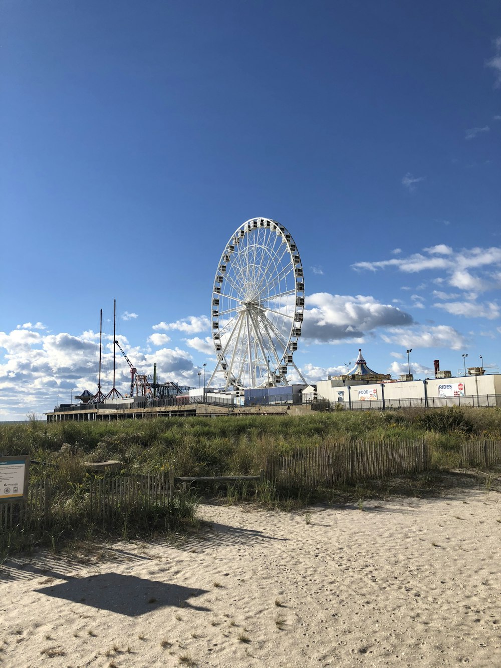 white Ferris wheel