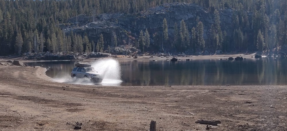 lake surrounded by trees