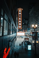 Chicago signage beside wall