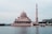 white and pink dome building