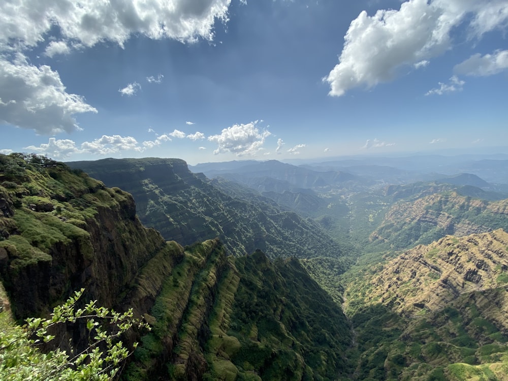 aerial photo of mountains