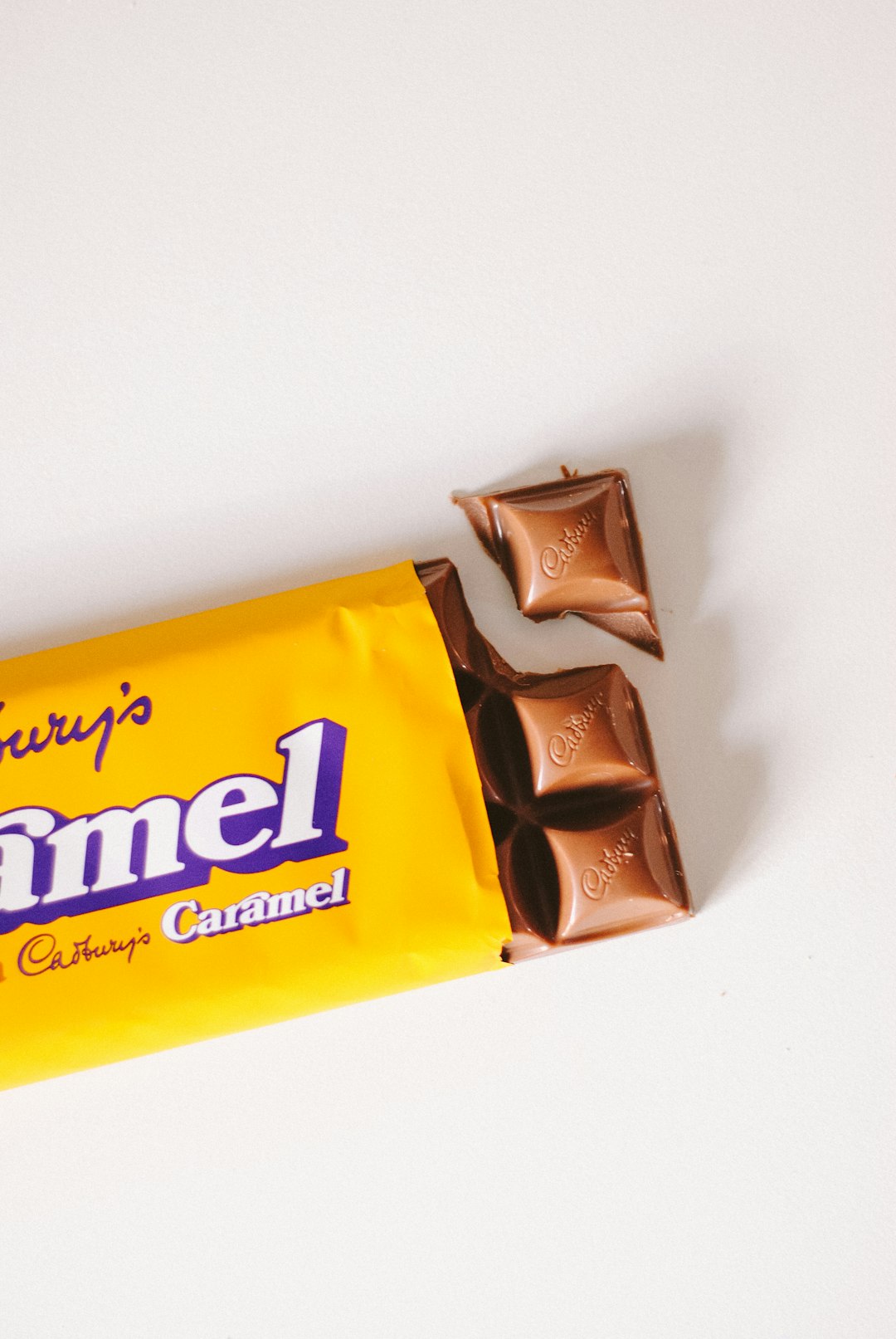 Cadburry's caramel chocolate pack