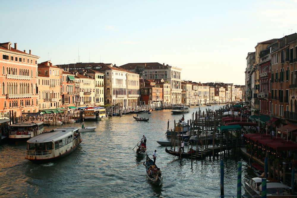 passenger boat on Venice grand cana;