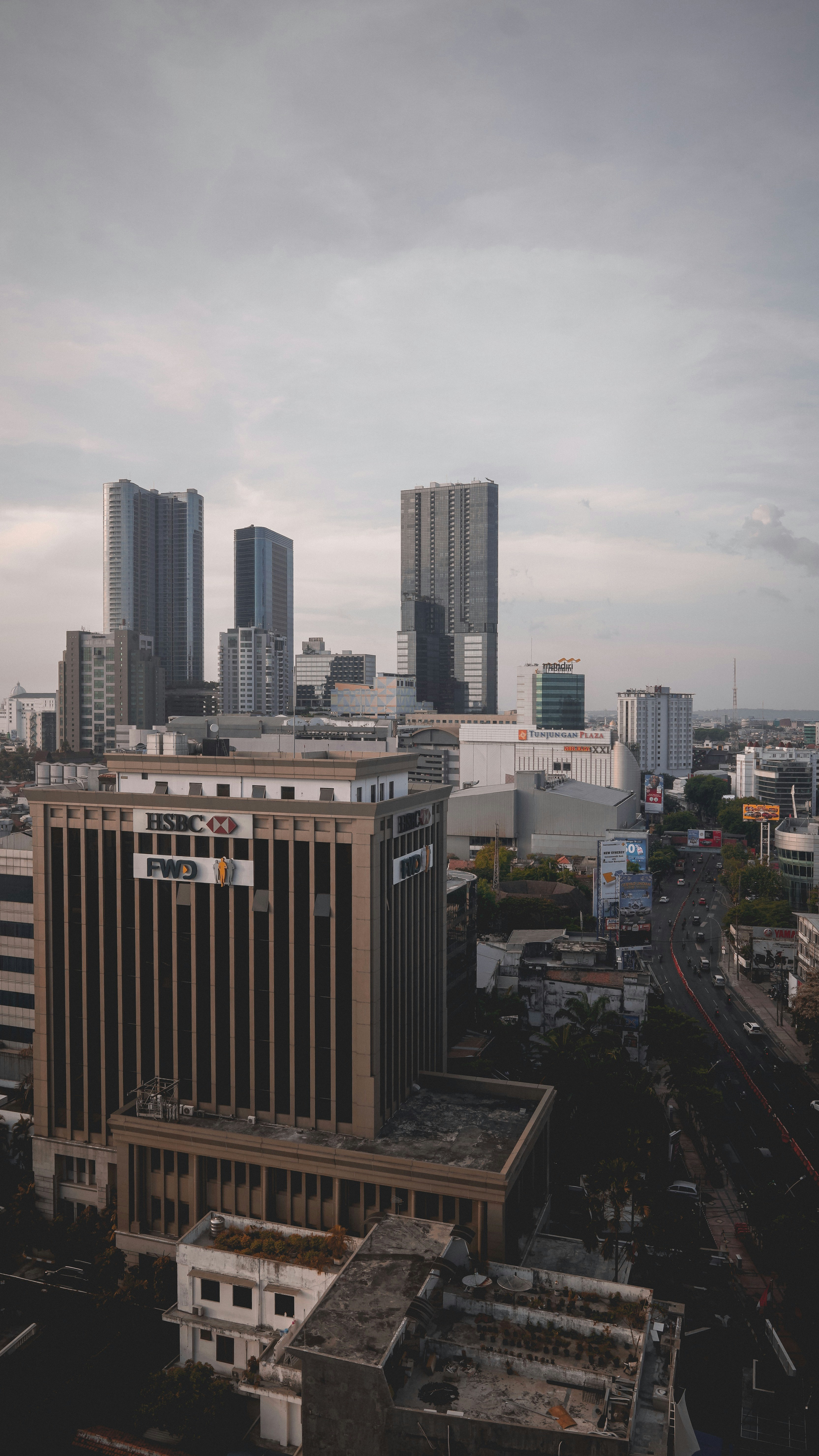 市内の航空写真