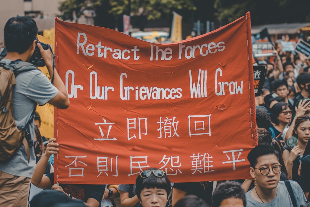 people protesting