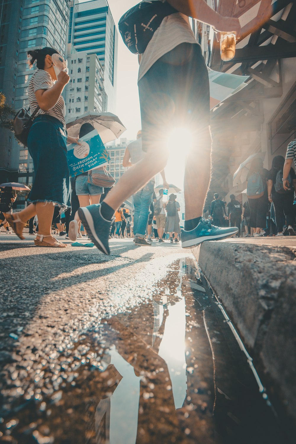 people walking on road during daytime