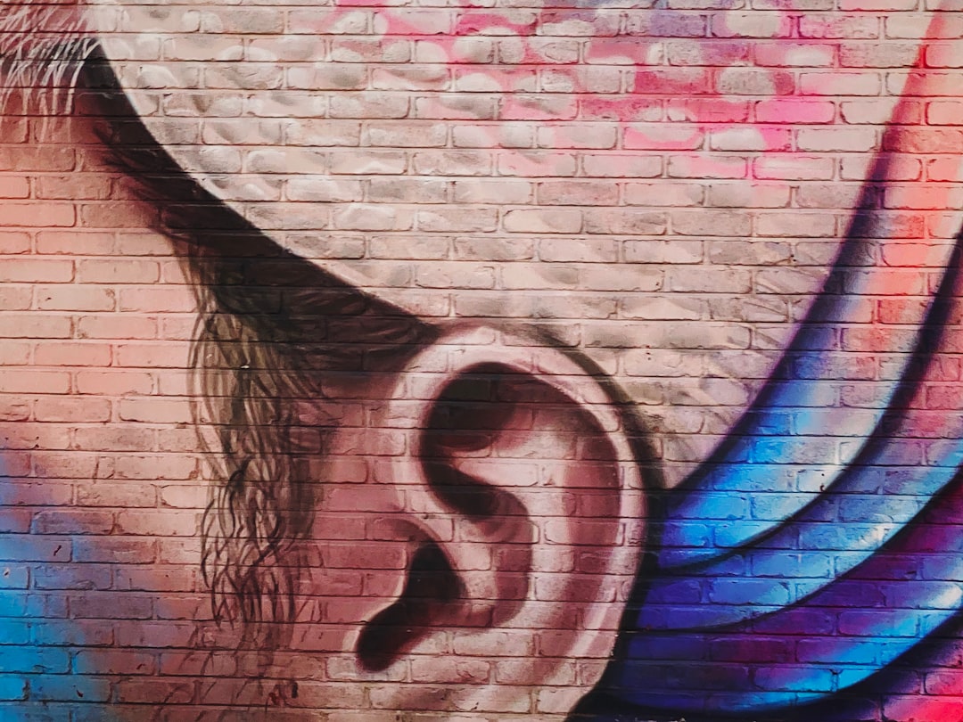 human ear wall painting