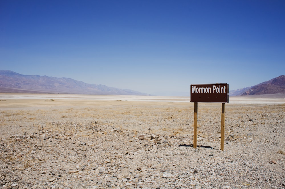 Mormon Point signage