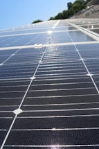 blue solar panels