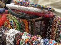 hanged beaded necklaces