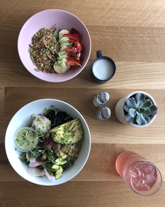 Healthy grain bowls