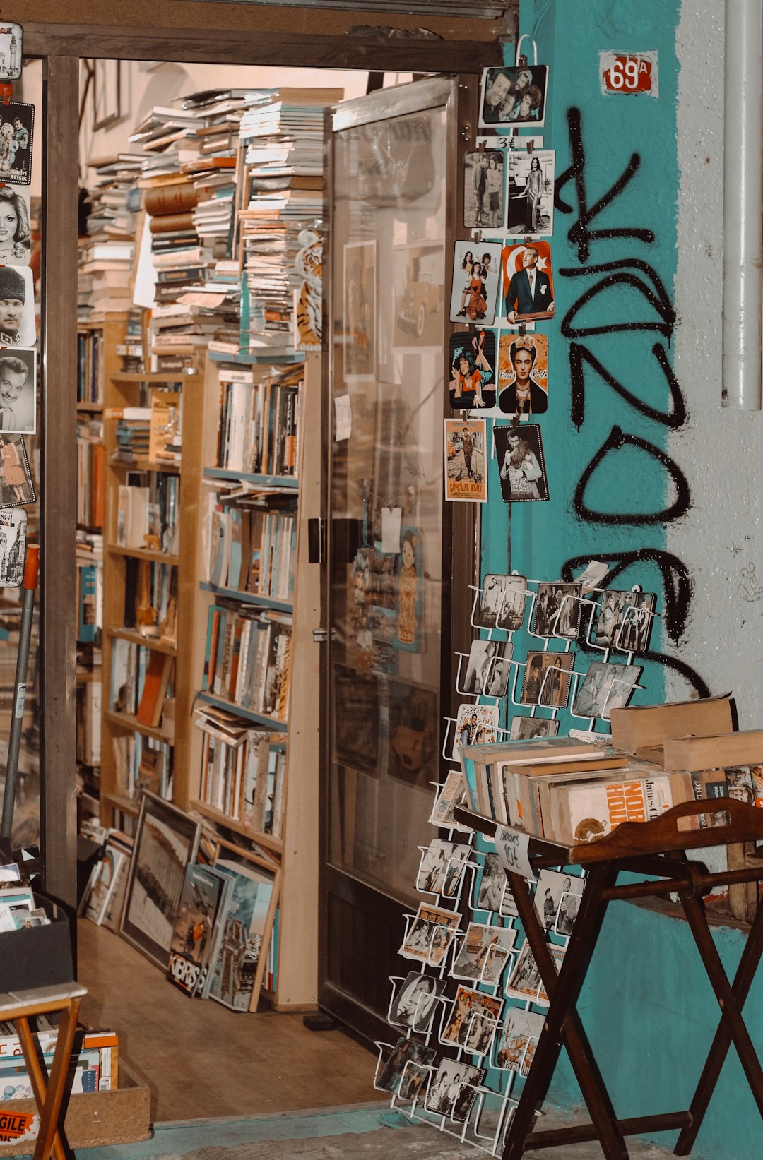 books on shelves