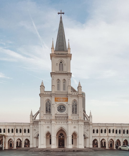 white cathedral in Chijmes Singapore