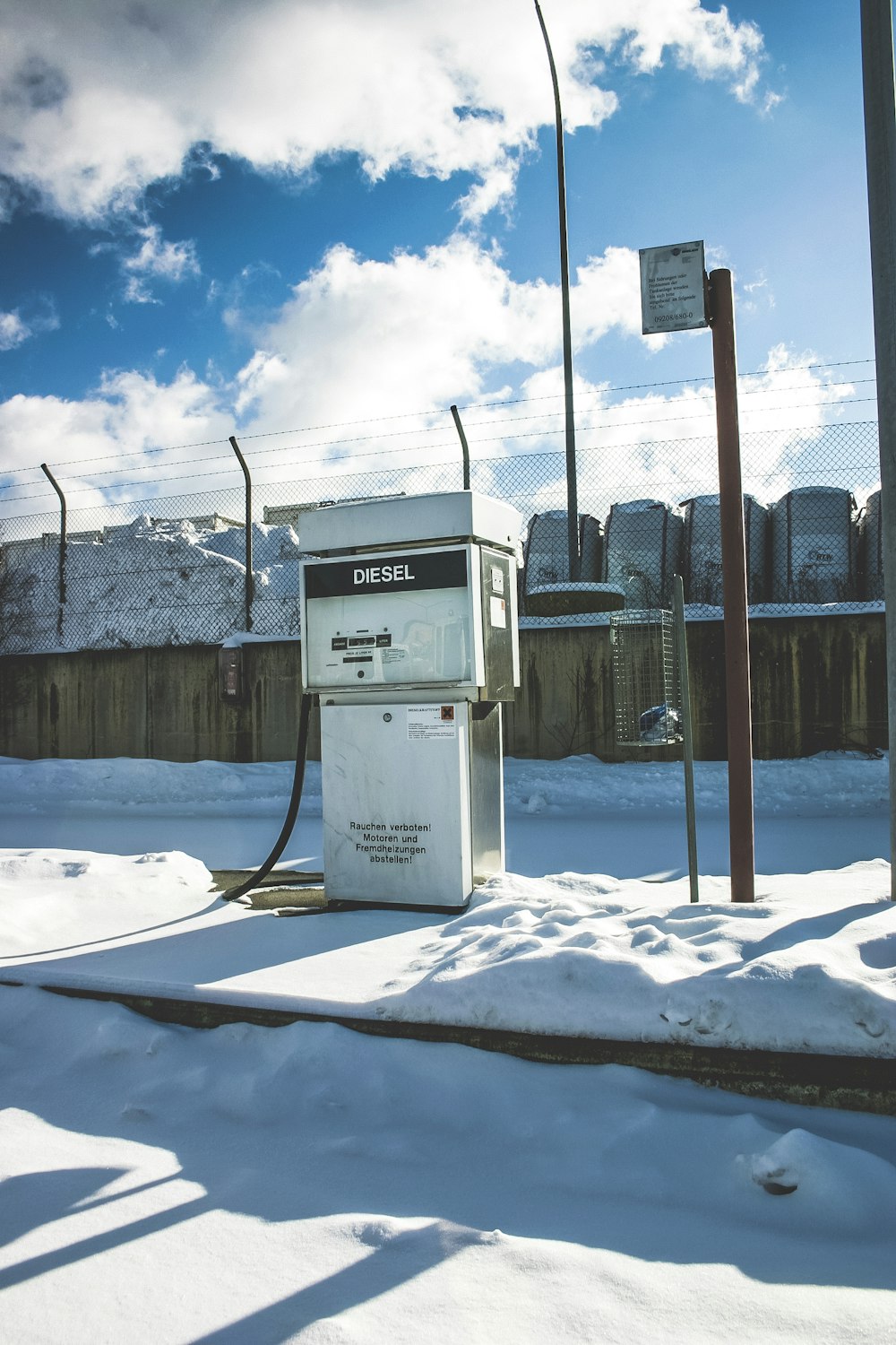 gray and black gas pump